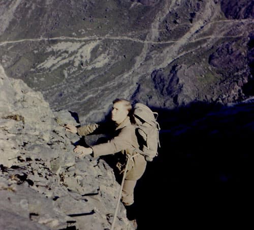 LMC member climbing in the Lake District